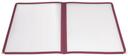 Winco Burgundy Double Fold Panel Menu Cover -- 25 per case