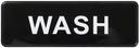 Winco Black Wash Information Sign, 3 x 9 inch -- 12 per case