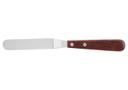 Winco Wooden Handle Offset Spatula, 6 1/2 x 1 5/16 inch -- 12 per case