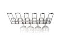 Louis Tellier Chrome Plated Steel Glass Rack, 17.7 x 12.4 x 2.1 inch