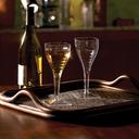 Yoshi Ware Emi Square Wine Glass, 8 Ounce - 6 per pack -- 12 packs per case.