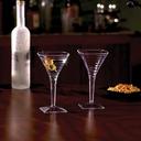 Yoshi Ware Emi Square Martini Glass, 8 Ounce - 6 per pack -- 12 packs per case.