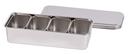 Louis Tellier 18/8 Stainless Steel Japanese 4 Mini Boxes in Container, 11 inch Length x 2.36 inch Height