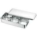 Louis Tellier 18/8 Stainless Steel Japanese 6 Mini Boxes in Container, 12.9 inch Length x 5.82 inch Width x 2.48 inch Height