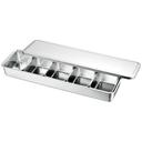 Louis Tellier 18/8 Stainless Steel Japanese 5 Mini Boxes in Container, 9.5 inch Length x 2.48 inch Height