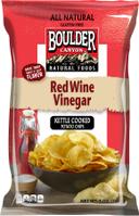 Boulder Canyon Red Wine Vinegar Kettle Cooked Potato Chips, 5 Ounce -- 12 per case.