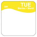 Daymark Square Tuesday Food Label, 1 x 1 inch -- 1000 per case