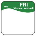 Daymark Friday Label, 1 x 1 inch -- 1000 per case.