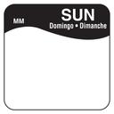 Daymark Sunday Label -- 1000 per case.