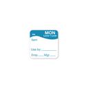 Daymark Monday Day Of The Week Use By Label, 1 x 1 inch -- 6000 per case
