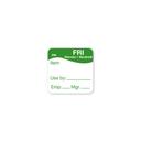 Daymark Friday Day Of The Week Use By Label, 1 x 1 inch -- 6000 per case