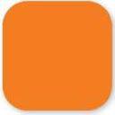 Daymark Dissolve Adhesive Solid Orange Blank Label, 0.75 x 0.75 inch -- 12000 per case