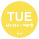 Daymark Circle Yellow Day Of The Week Food Label, 0.75 inch -- 24000 per case