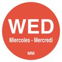 Daymark Circle Red Day Of The Week Food Label, 0.75 inch -- 24000 per case