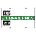 Daymark Day Of Week Preparation Use By Friday Label, 1000 count