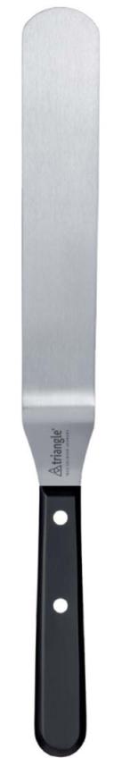 Triangle Professional Stainless Steel Cranked Spatula with Polypropylene Handle, 8 inch