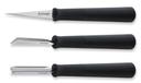 Triangle Stainless Steel Basic 3 Pieces Carving Tool Set, set of 3