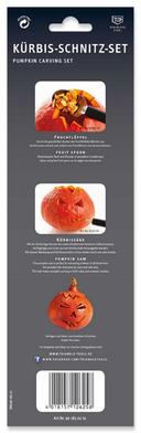 Triangle Stainless Steel Pumpkin Carving Set, set of 2