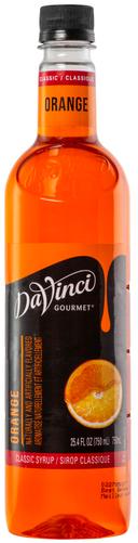 Davinci Gourmet Orange Syrup, 750 Milliliter -- 4 per case