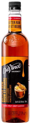 Davinci Gourmet Butter Rum Syrup, 750 Milliliter -- 4 per case