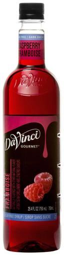 Davinci Gourmet Sugar Free Raspberry Syrup, 750 Milliliter -- 4 per case.