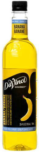 Davinci Gourmet Sugar Free Banana Syrup, 750 Milliliter -- 4 per case