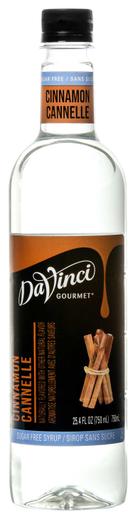 Davinci Gourmet Sugar Free Cinnamon Syrup, 750 Milliliter -- 4 per case