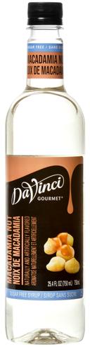 Davinci Gourmet Sugar Free Macadamia Syrup, 750 Milliliter -- 4 per case