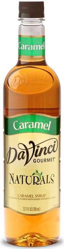 DaVinci Gourmet Natural Caramel Syrup, 750 Milliliter Plastic Bottle -- 4 per case