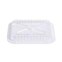 Chef's Seal OPS Clear Oblong Dome Lid for CS1O 1 Pound Pan -- 1000 per case