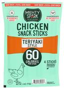 Mighty Spark Teriyaki Chicken Snack Sticks - Multipack, 4 Ounce -- 8 per case