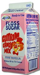 Floss Sugar Pink Vanilla Cotton Candy Mix, 3.25 Pound -- 6 per case.