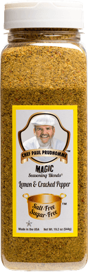 Magic Seasoning Blends Salt Free Sugar Free Lemon and Cracked Pepper, 19.2 Ounce -- 6 per case.
