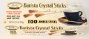 Dryden and Palmer Amber Rock Unwrapped Barista Stick Candy - Bulk, 100 count per pack -- 400 per case.