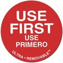 Ncco 3 inch Circle Ultra Removable Use First Labels, 500 count