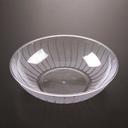 Yoshi Ware Emi Party Tray Clear Round Salad Bowl, 128 Ounce -- 24 per case.