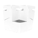 Dixie White 4 Cup Handheld Drink Carrier, 7 x 7 x 8.625 -- 200 per case.