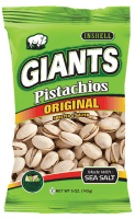 Giants Original Roasted and Salted Pistachios Seed Snacks, 5 Ounce -- 8 per case
