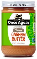 Once Again Organic Cashew Butter, 16 Ounce -- 6 per case