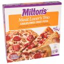Miltons Meat Lovers Trio Cauliflower Crust Pizza, 10.8 Ounce -- 8 per case