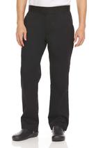 Hey Chef Black Extra Large Inseam Unisex Slim Fit Chef Pant with Elastic Band, 31 inch