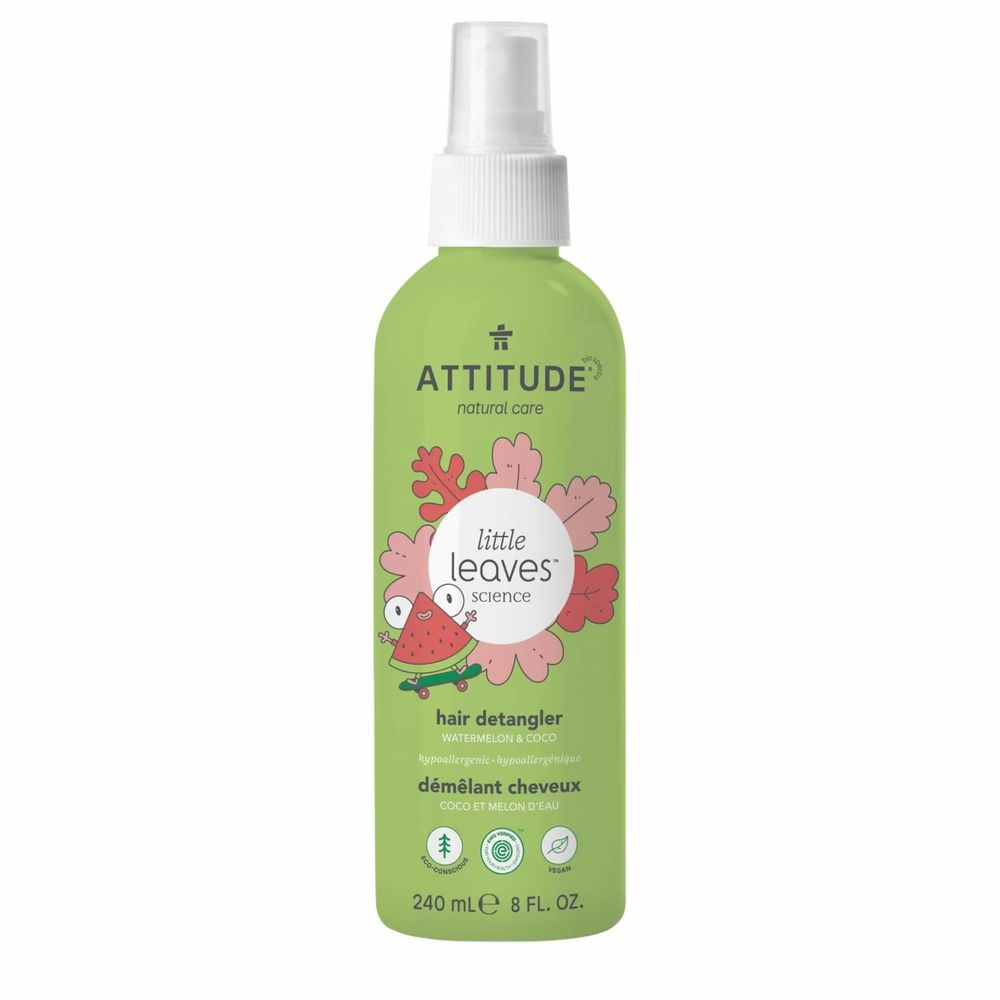 Attitude Kids Watermelon and Coco Hair Detangler, 8 Ounce