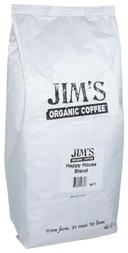 Jims Organic Coffee Happy House Blend Coffee, 5 Pound