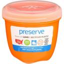 Preserve Plastic Orange Round Mini Single Food Storage Container, 8 Ounce Capacity -- 12 per case