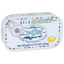 Bela Lightly Smoked Sardines in Organic Lemon Flavored Extra Virgin Olive Oil, 4.23 Ounce -- 12 per case