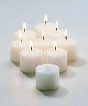 Hollowicks Select Wax Food Warmer Votive Candle, 1 1/4 inch Height -- 288 per case.