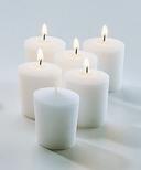 Hollowicks Select Wax Tapered Food Warmer Votive Candle, 2 inch Height -- 144 per case.