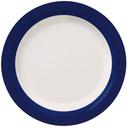 World Tableware Melamine Blue Band Plate, 10 inch -- 12 per case