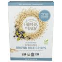 One Degree Organic Veganic Sprouted Brown Rice Crisps Cereal, 8 Ounce -- 6 per case