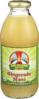 Big Island Organics Gingerade Mate Juice, 16 Ounce -- 12 per case